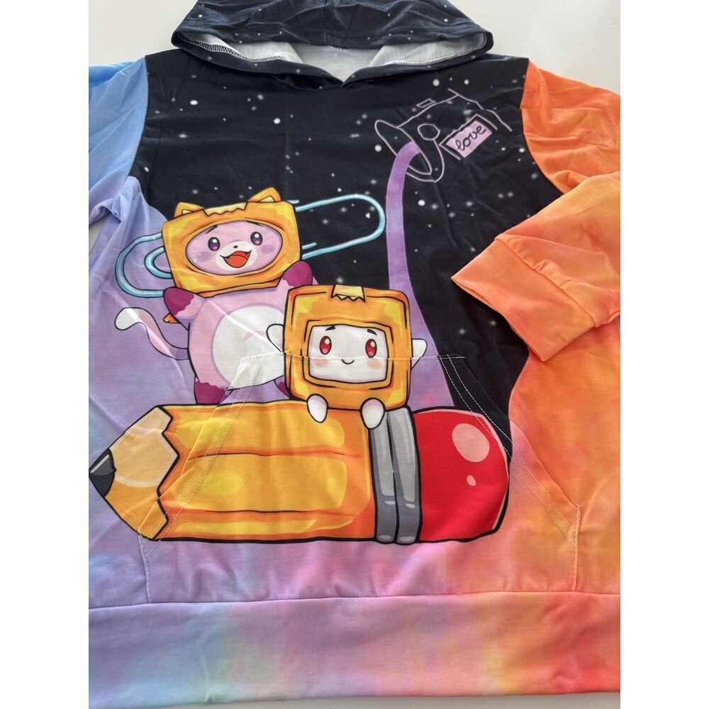 Children's cartoon hoodie sweatshirt top YouTube jumper top school size 8-10 - Picture 4 of 12